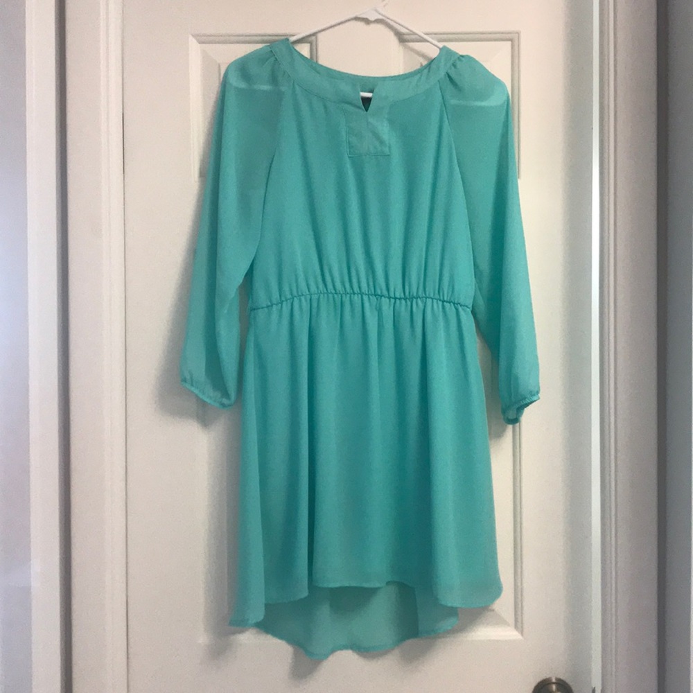 Mint green dress